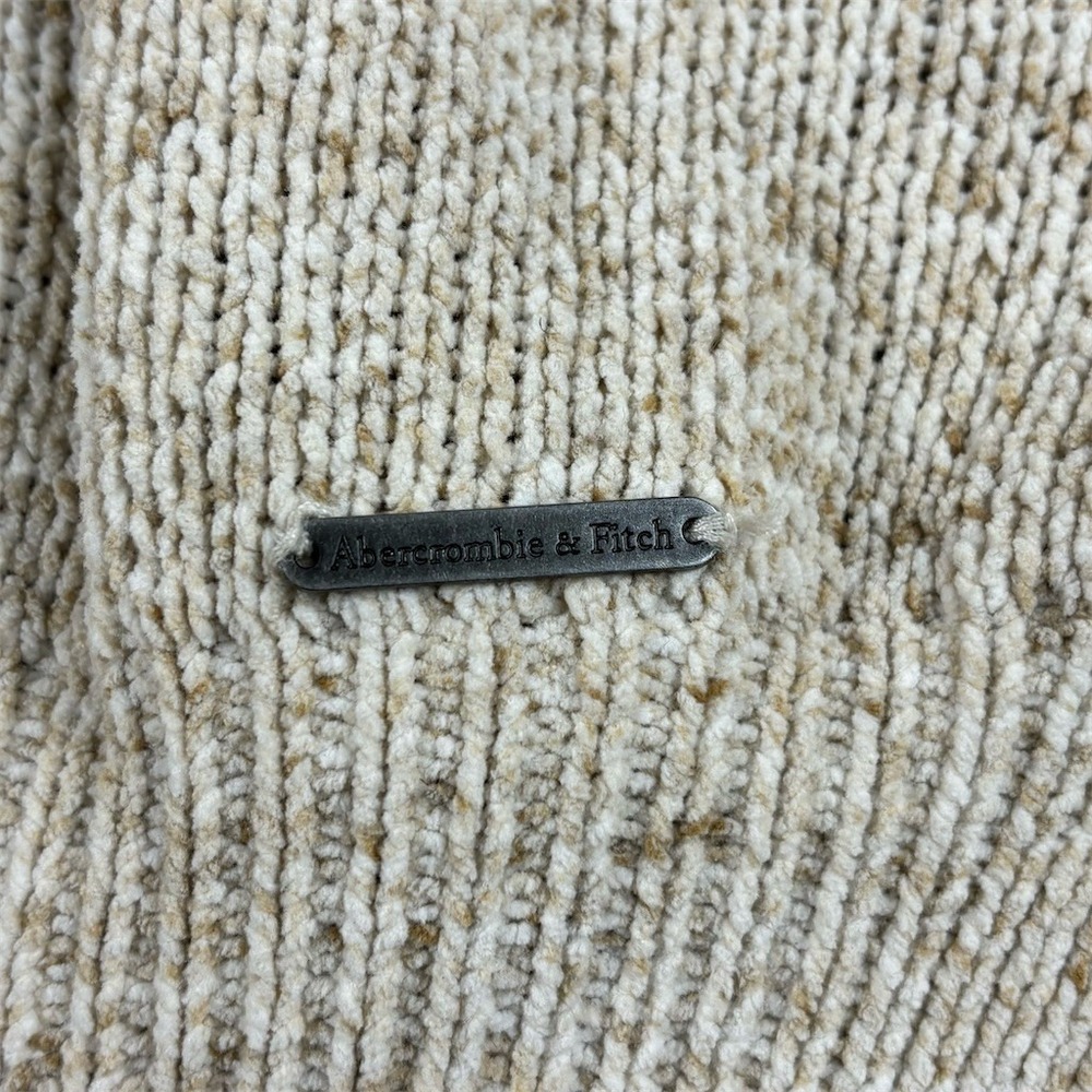 Abercrombie & Fitch Sweater Men's M Oatmeal Heather Knit Crewneck Pullover‎ - Picture 4 of 6